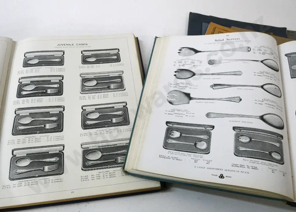 7 vintage illustrated catalogs for silver plated ware, trophies, etc. - Avon Plate Works Whangarei, others English Image 1++