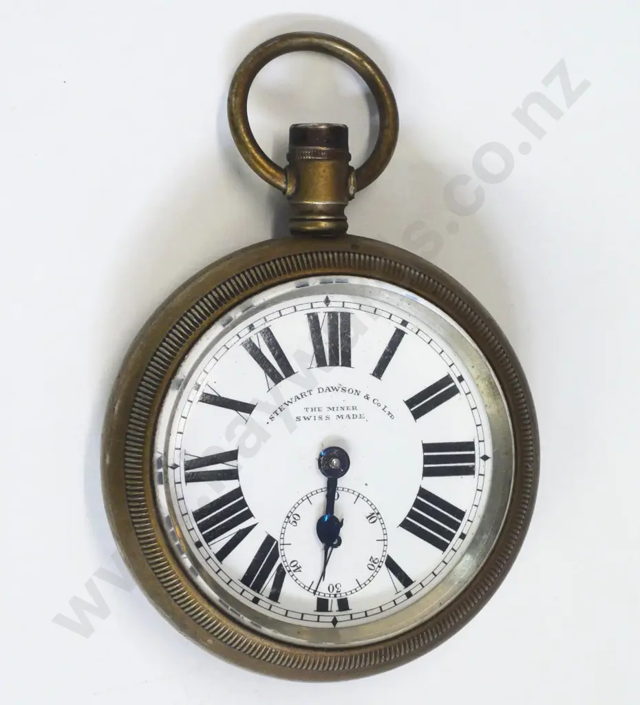 pocket watch 'Stewart Dawson &Co Ltd The Miner Swiss made Image 1++