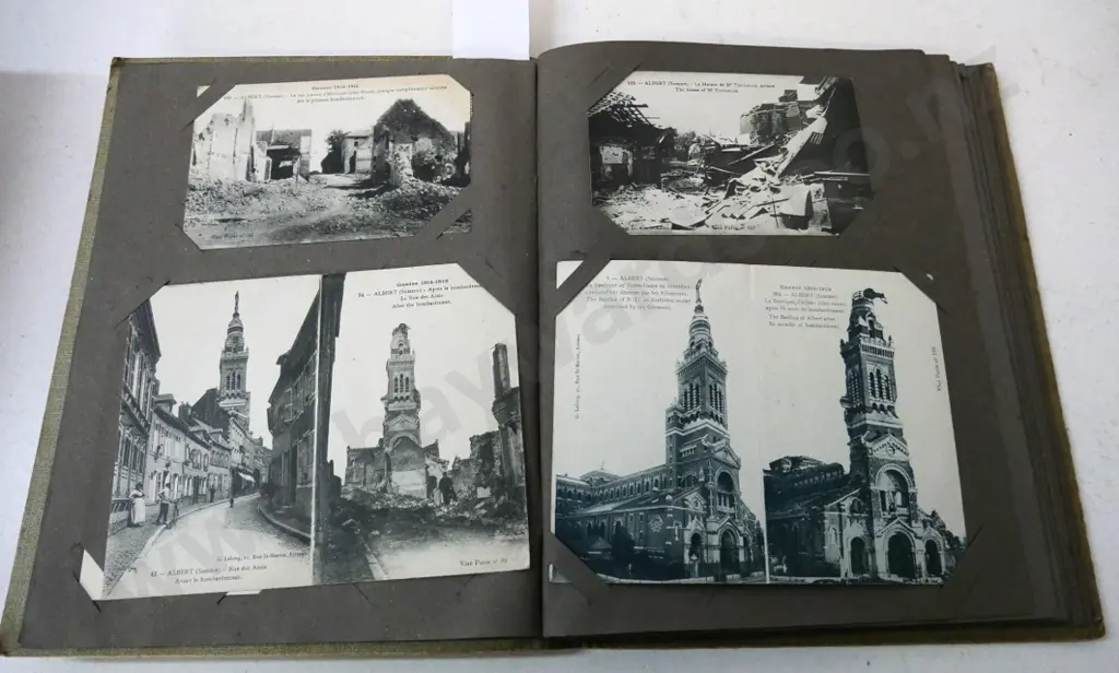 postcard album with post WWI era subjects - Cairo, France, UK, Western Australia Image 1++