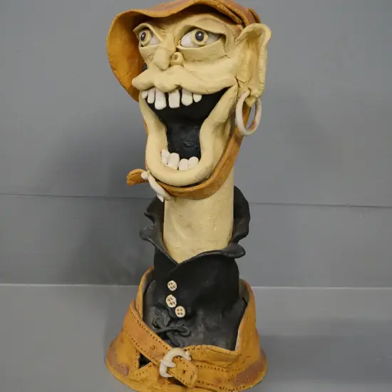 art pottery figure, no maker's marks H-320