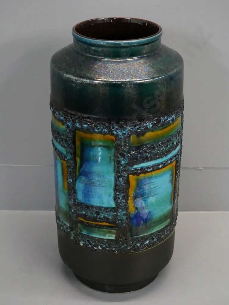 Carstens(?) West German Studio pottery large vase H-450 Diameter 200 Image 1++