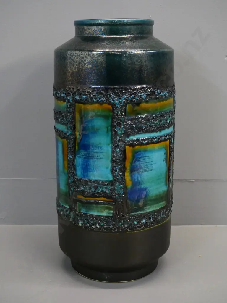 Carstens(?) West German Studio pottery large vase H-450 Diameter 200 Image 1++