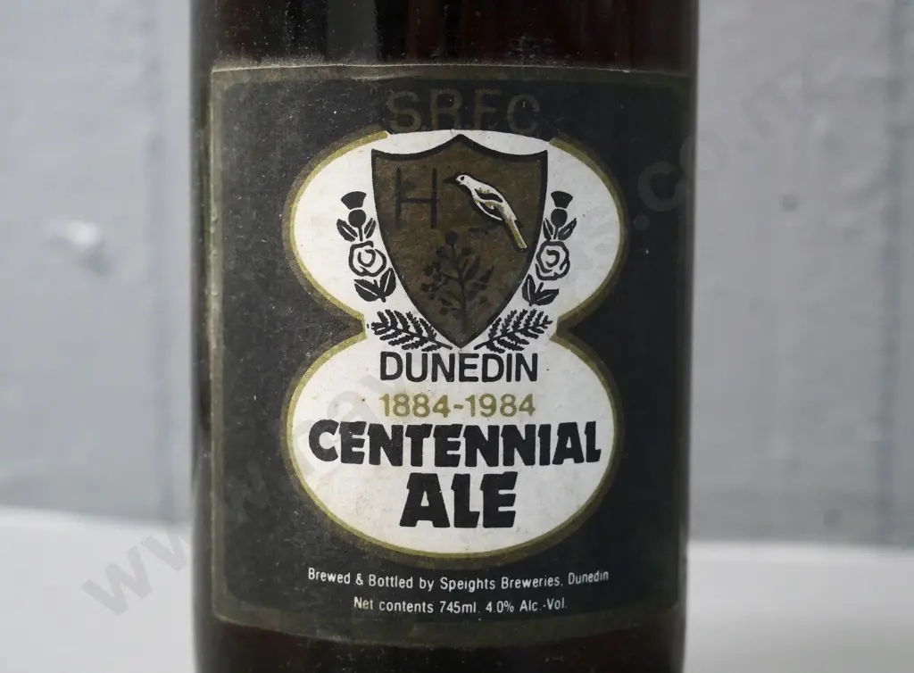 1984 Southern Rugby Football Club Centenary commemorative 745ml beer - botted by Speights Image 1++