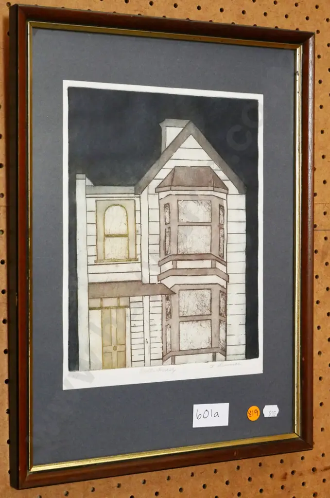 S Simmers - framed Artists Proof -  "Dolls House" H-240 W-195 Image 1++