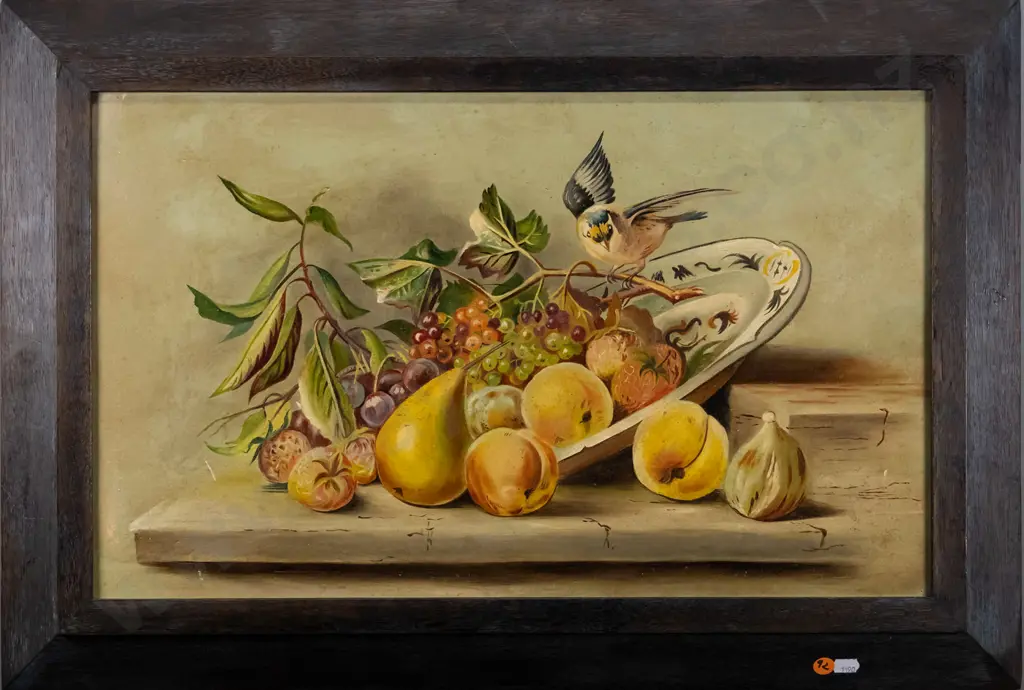 framed oil - still life H-330 W-540 Image 1++