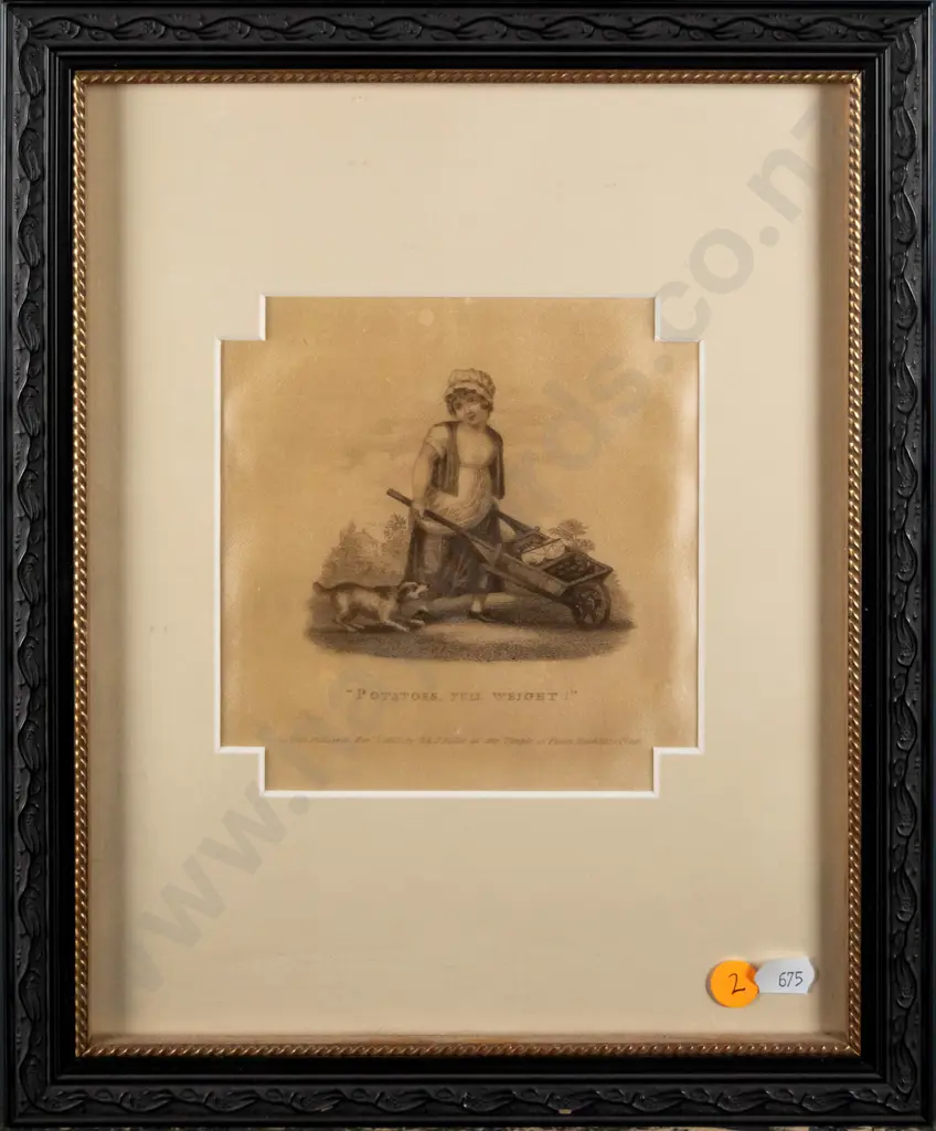 2x framed prints on silk - girl and dog H-140 W-140 Image 1++