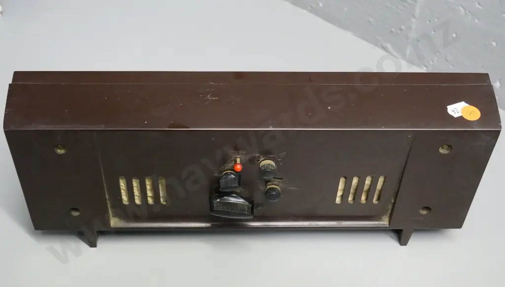 retro Rhythm wind-up mantel or table alarm clock H-140 W-360 - some scratches to plastic Image 1++