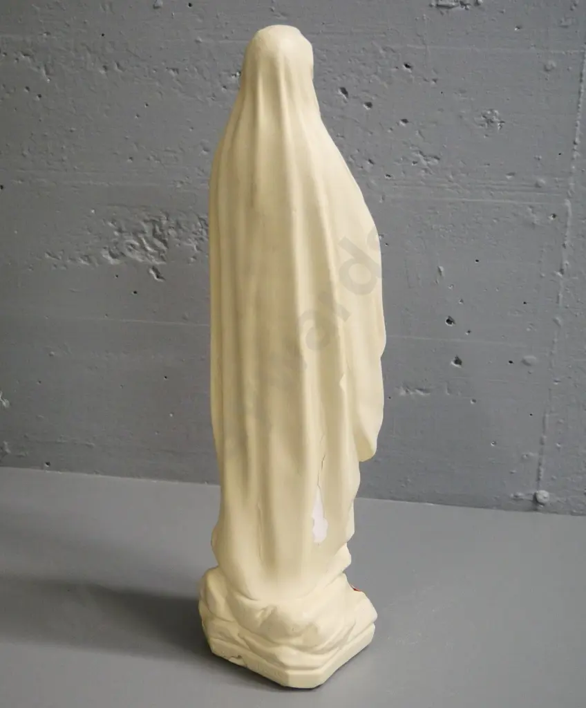 painted plaster religious figure - some flaking to paint H-450 Image 1++