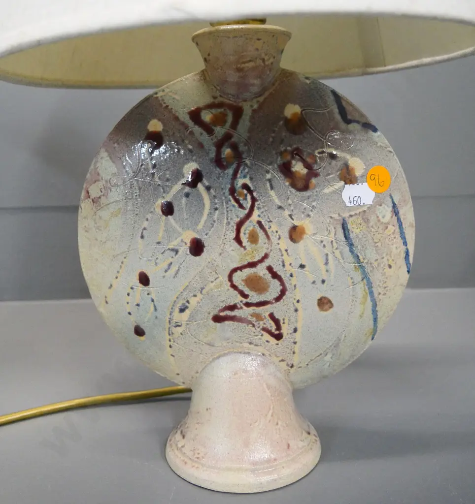 table lamp with pottery base - H-420 including shade Image 1++