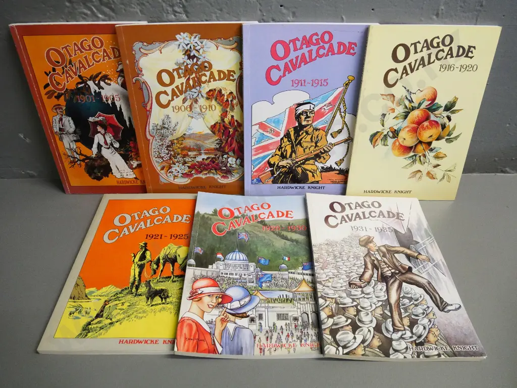 Hardwicke Knight's Otago Cavalcade - set of 7 volumes from 1901 thru 1935 Image 1++