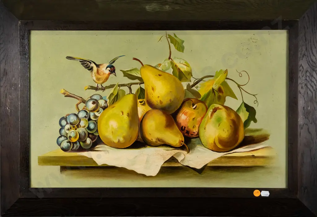 framed oil on board - still life H-330 W-540 Image 1++