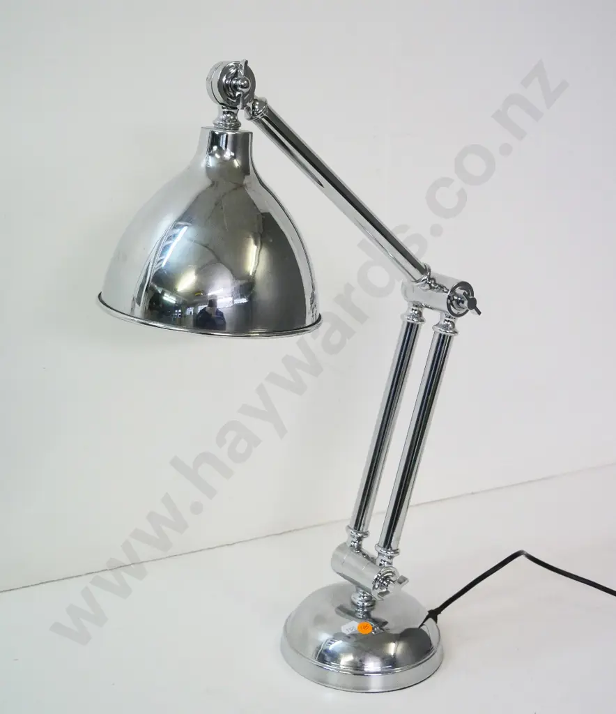 contemporary chrome anglepoise lamp Image 1++
