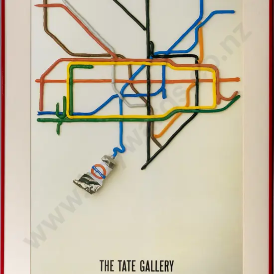 framed Tate Gallery promotional poster H-720 W-490
