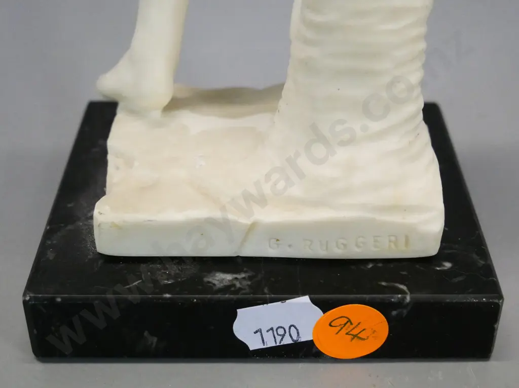 figure of David - H 300, Made in Italy label, G. Ruggieri stamped into base Image 1++