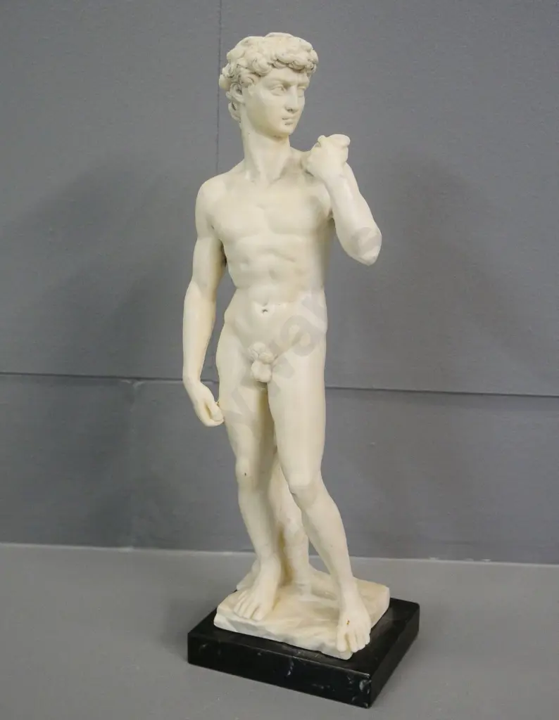 figure of David - H 300, Made in Italy label, G. Ruggieri stamped into base Image 1++