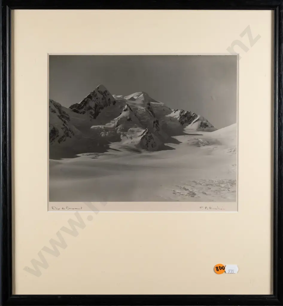 framed CR Nicolson black and white photograph - Elie de Beaumont H-190 W-250 Image 1++