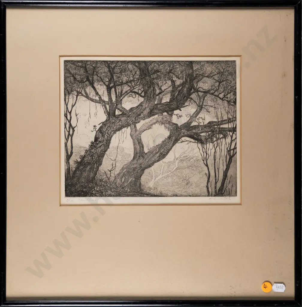A McClintock - framed etching - Old Identities H-180 W-230 Image 1++