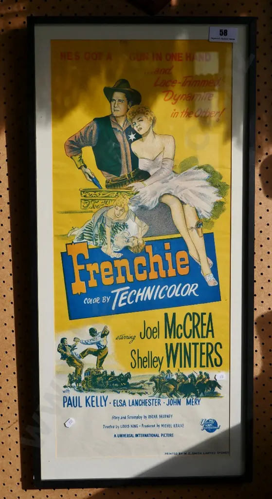 framed vintage movie poster - Frenchie H-720 W-305 Image 1++