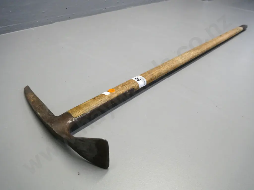 vintage Andenmatten Switzerland ice axe - corrosion and some splitting to wood L-990 Image 1++