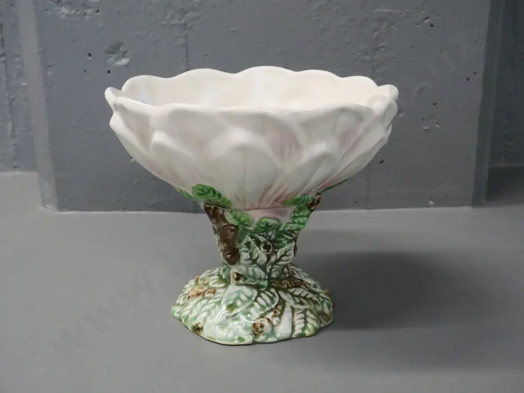 Sylvac lotus or water-lily comport bowl No. 5196 - some discolouration H-180 D-210 Image 1++