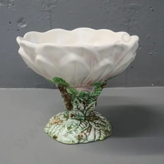 Sylvac lotus or water-lily comport bowl No. 5196 - some discolouration H-180 D-210
