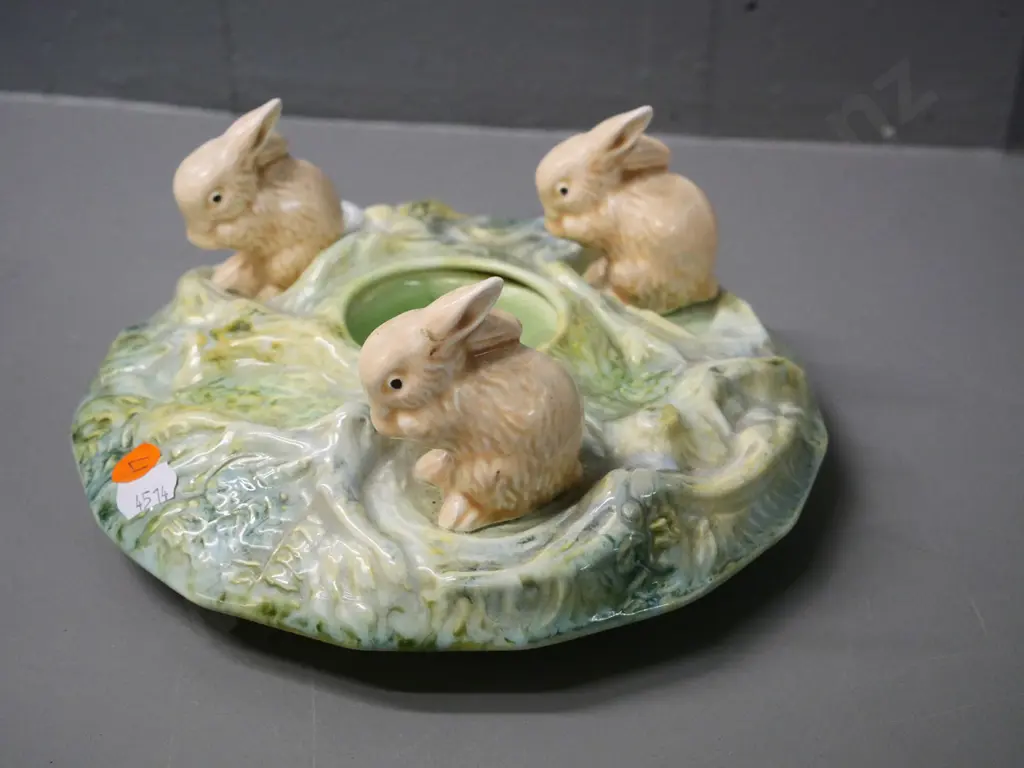 Sylvac 3-rabbit posie vase No 1312 - diameter 210 Image 1++