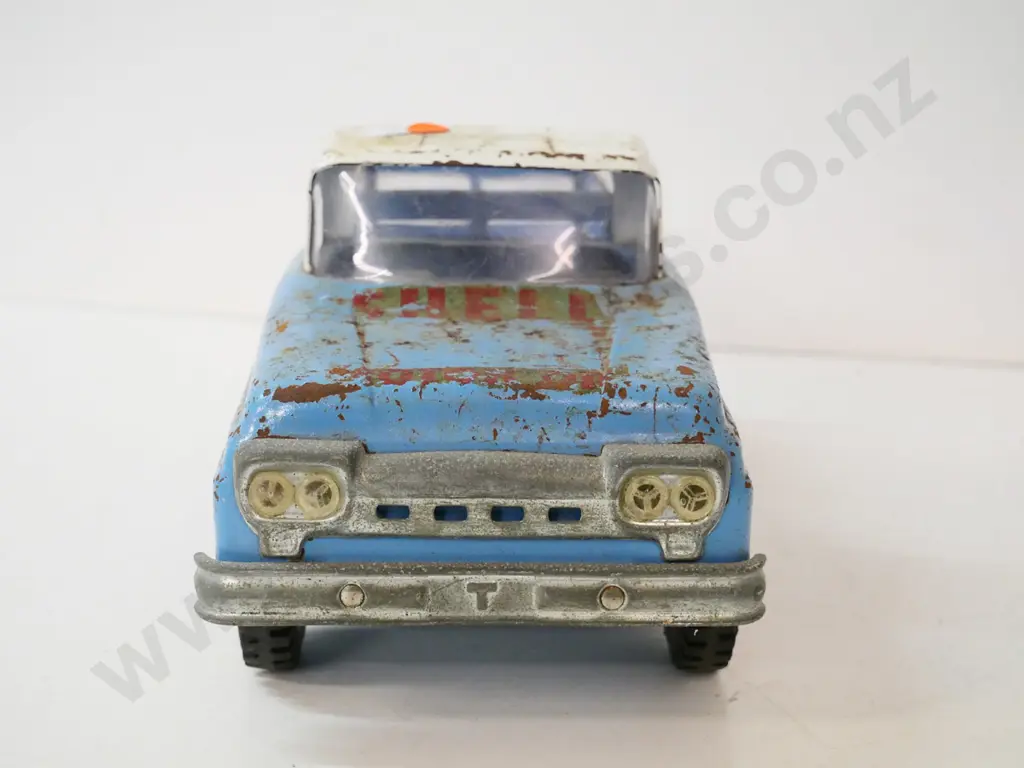 vintage Tonka pickup truck with Shell decal - has corrosion and pitting L-350 Image 1++