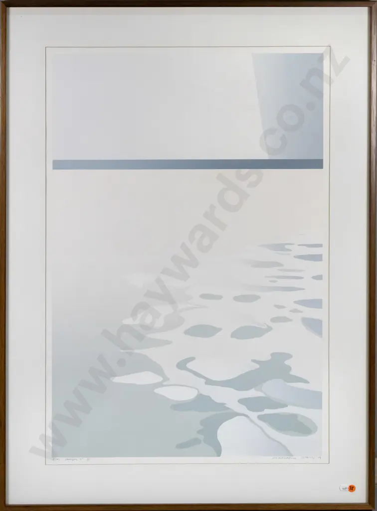 Malcolm Warr '79 - framed ltd edition screenprint 8/43 - "Horizon 7" H-750 W-500 Image 1++