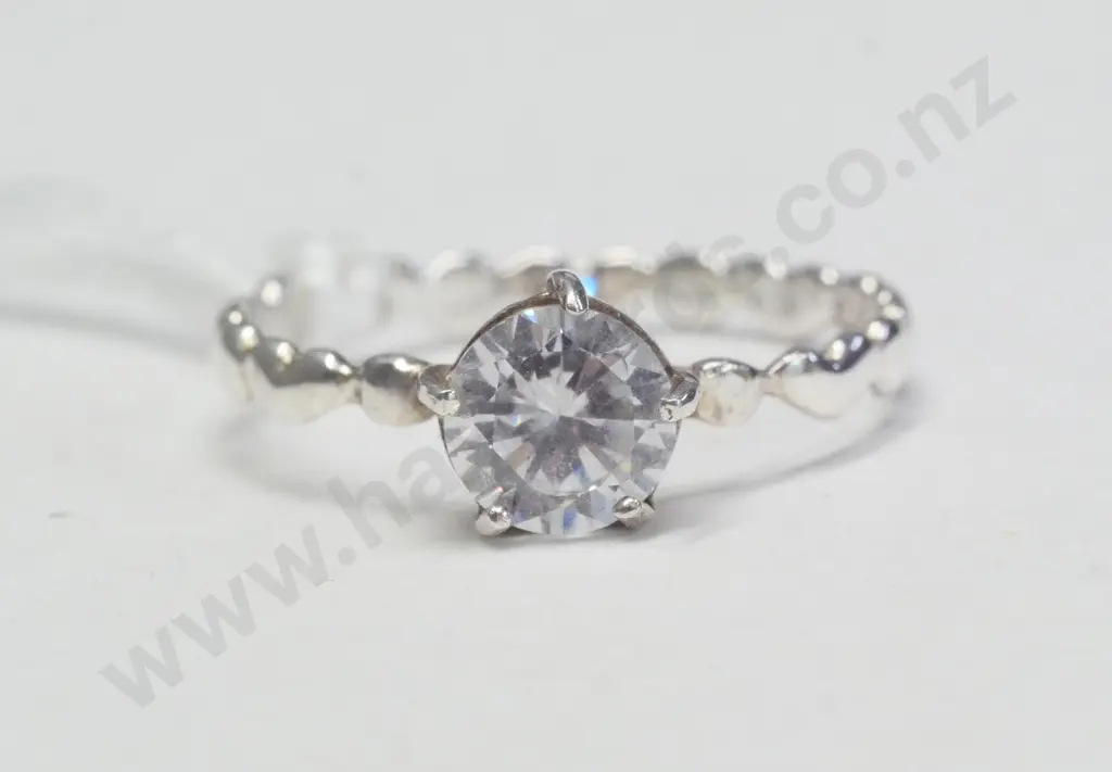cz dress ring stamped 925 Image 1++