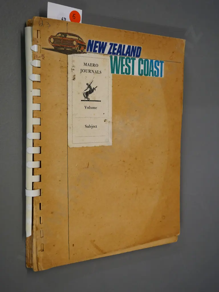 scrap-book and photo album full of Kawhia region articles with various vintage photos Image 1++