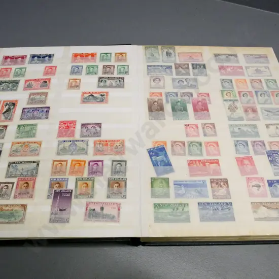 album of 20th century New Zealand stamps -