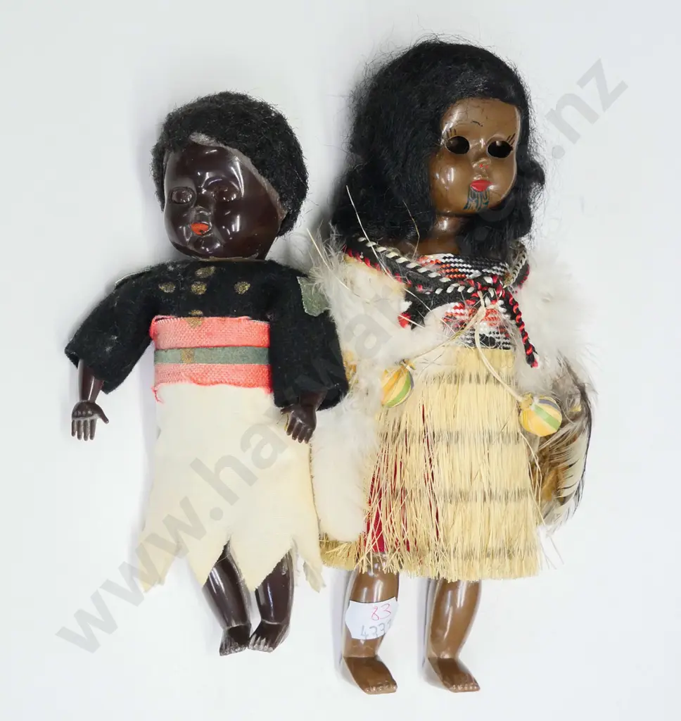 small Maori doll & small Polynesian doll Image 1++