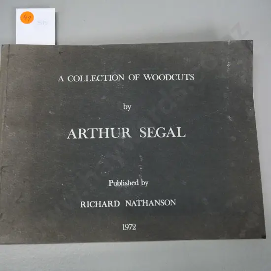 book of Arthur Segal woodcuts - pub. Richard Nathanson 1972 - some foxing to page edges