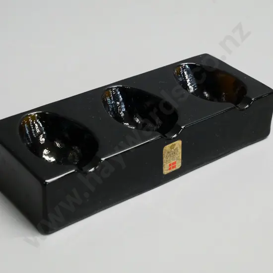 Holme Gaard Danish moulded glass pipe rest H-35 W-160 D-65