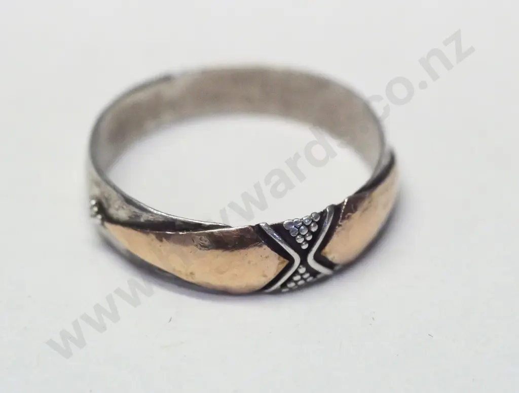silver / gold ring stamped 925 Image 1++