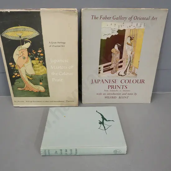 3 art books - 2 on Japanese colour prints (wear to DJs) and Henri Lhote's Search for the Tassili Frescoes - no DJ