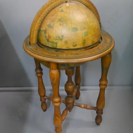 reproduction world globe drinks decanter