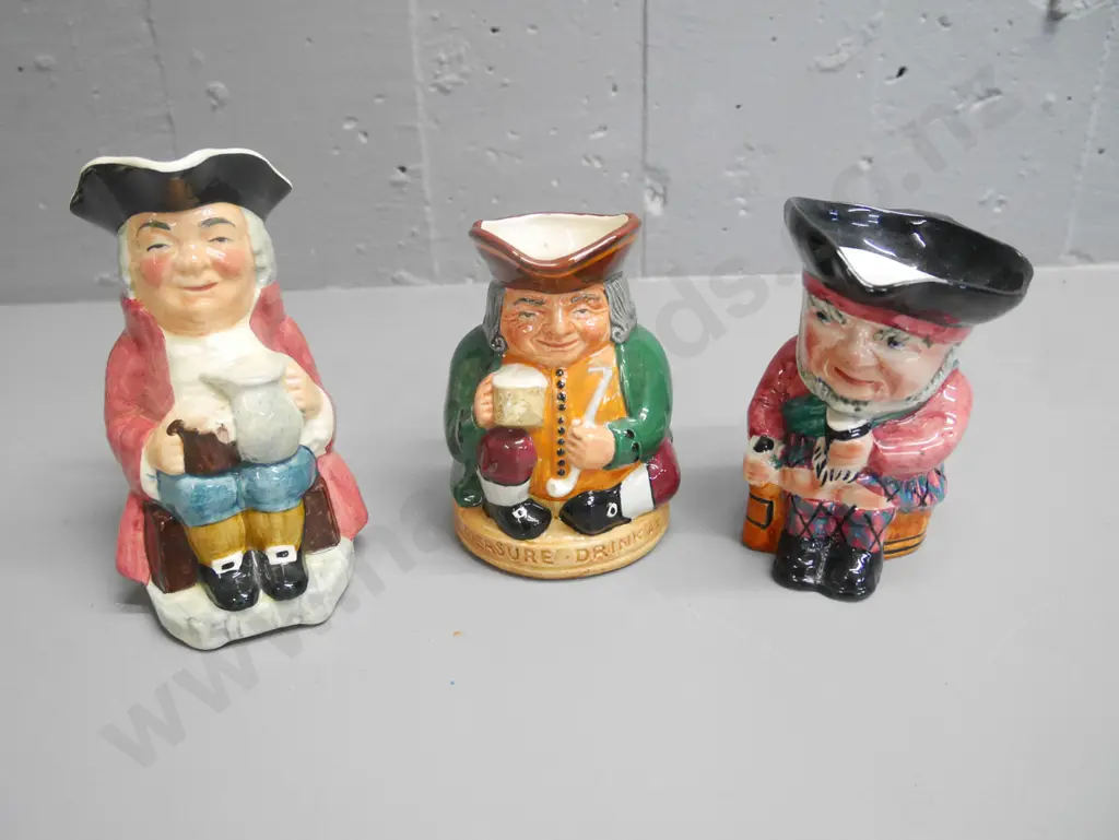 3x Toby jugs - Sylvac, Staffordshire, Doulton Image 1++