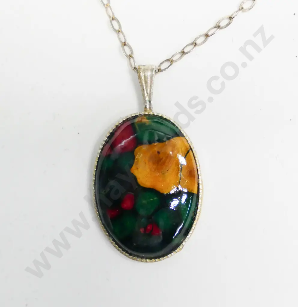 silver pendant stamped silver Image 1++