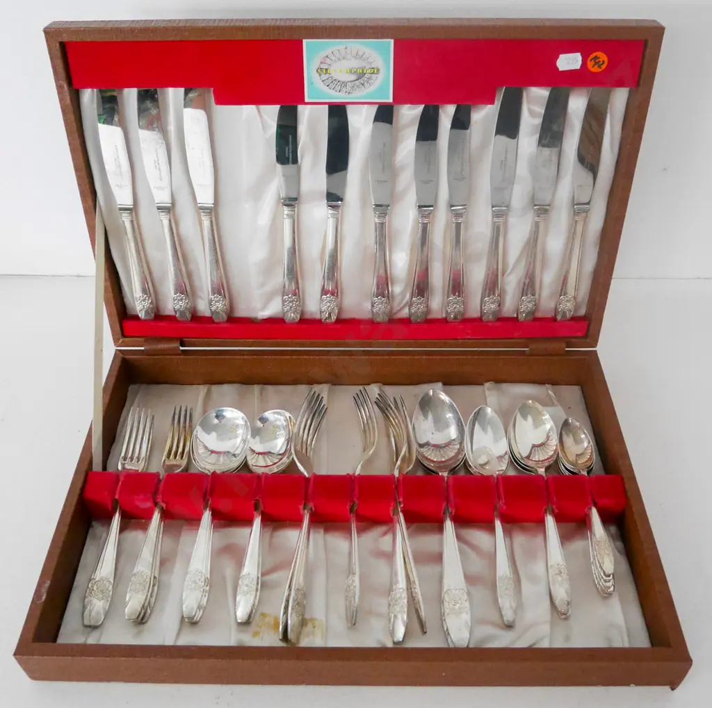 part Silverpride Sheffield cutlery canteen Image 1++