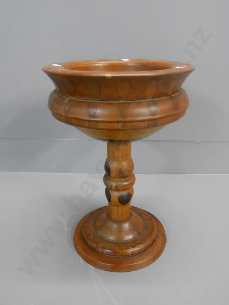 mixed timbers jardiniere stand H-340 Diam-235 Image 1++