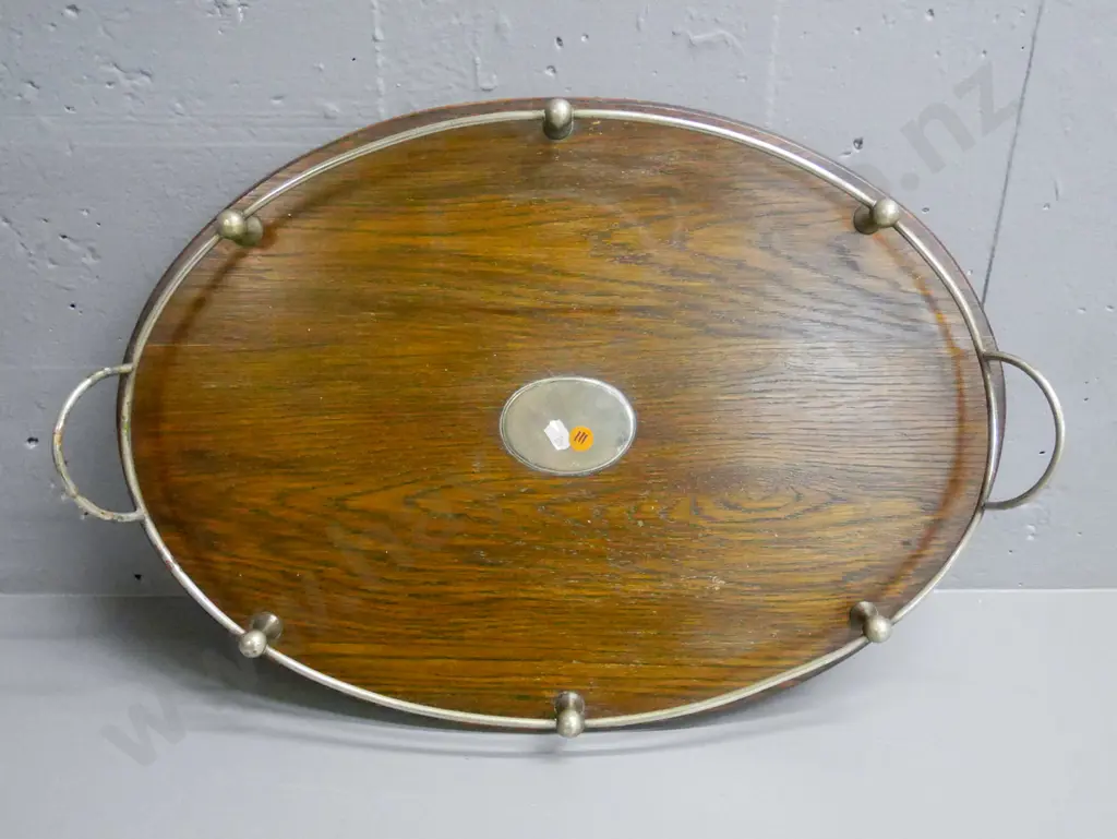 gallery tray - some tarnishing to metal L-520 Image 1++