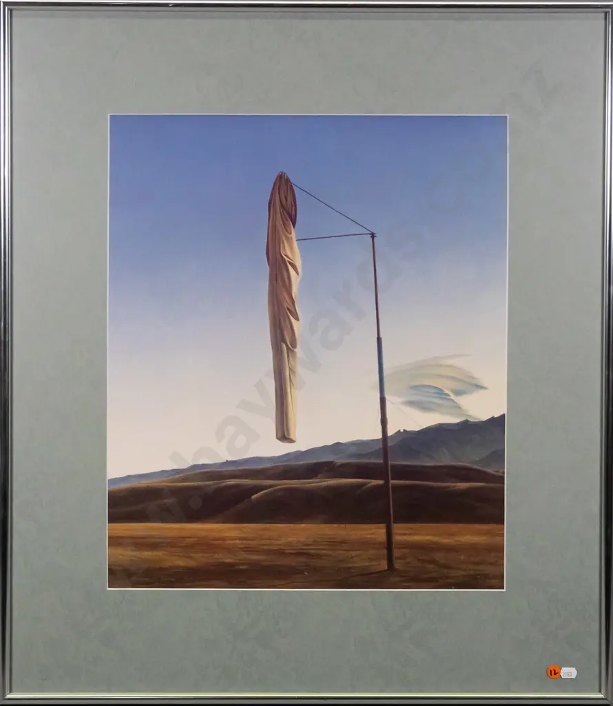 framed Grahame Sydney print - "Limp Sock" H-490 W-410 Image 1++