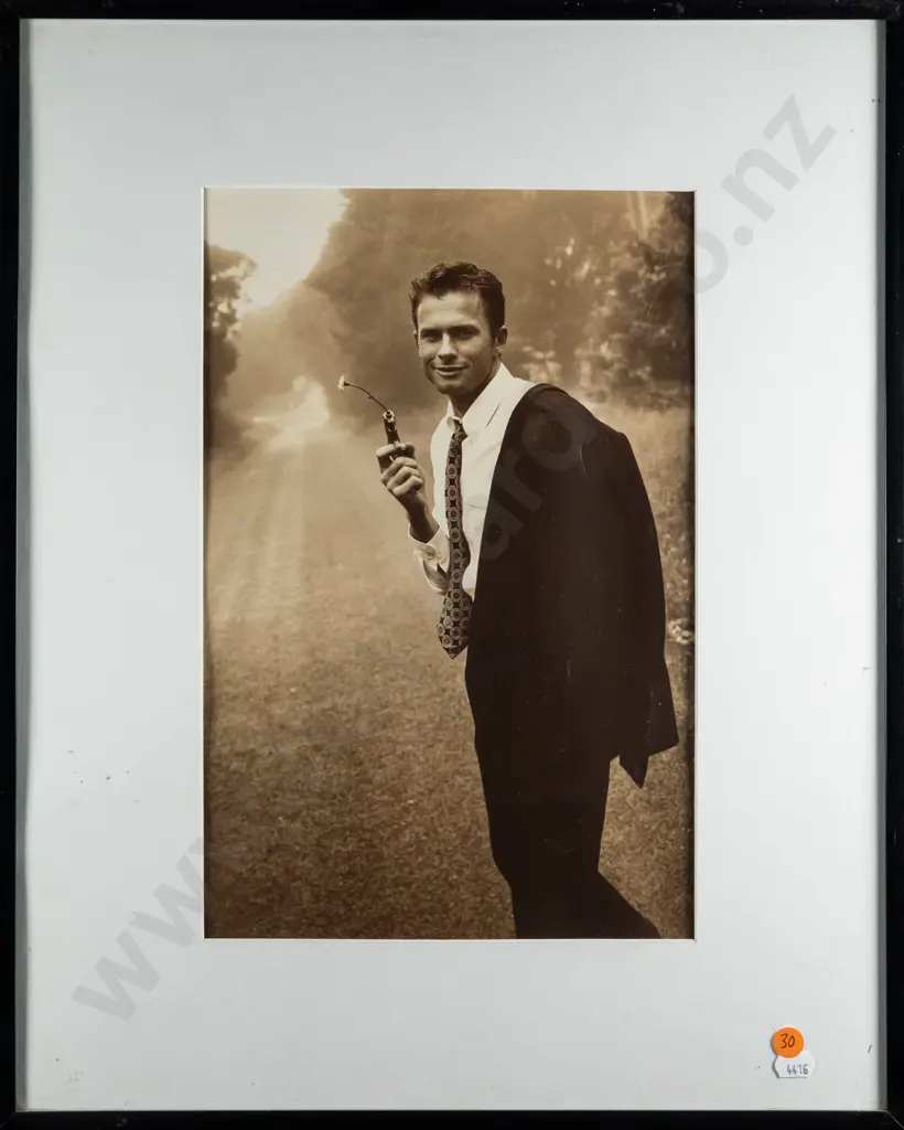 framed fashion photograph circa 1980s, photographer unknown - debris under glass, frame is H520 W420 Image 1++