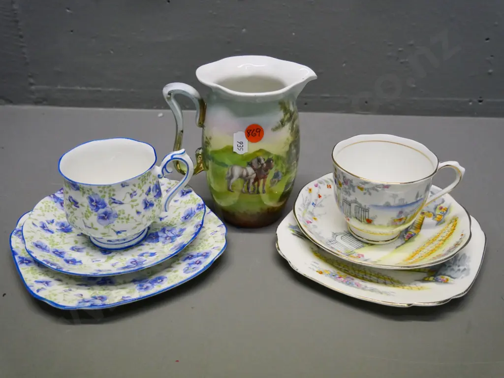 2 Royal Albert trios and a Bayreuth horse jug H-130 Image 1++