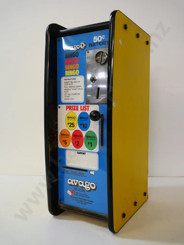 Avago Bingo coin-operated gaming machine - untested H-650 W-240 D-340 Image 1++