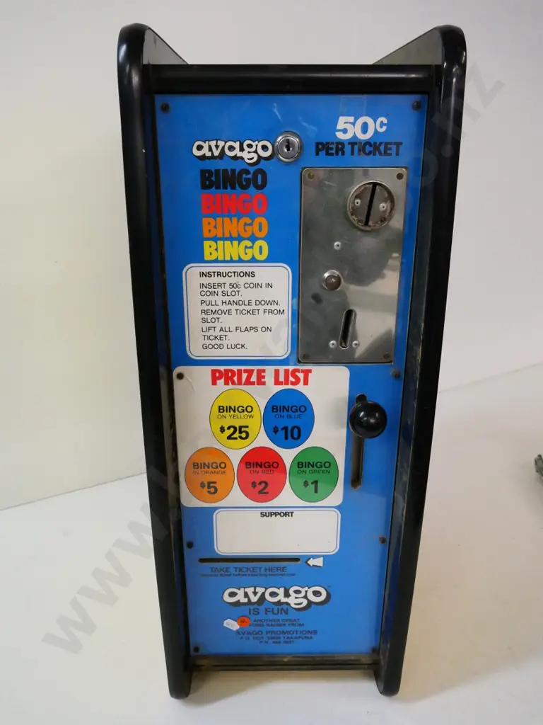 Avago Bingo coin-operated gaming machine - untested H-650 W-240 D-340 Image 1++