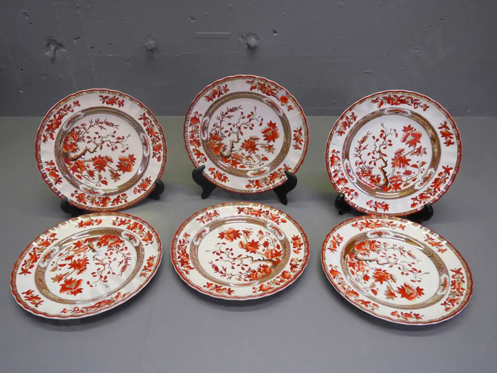 6x Spode Indian tree plates Diam-220 Image 1++