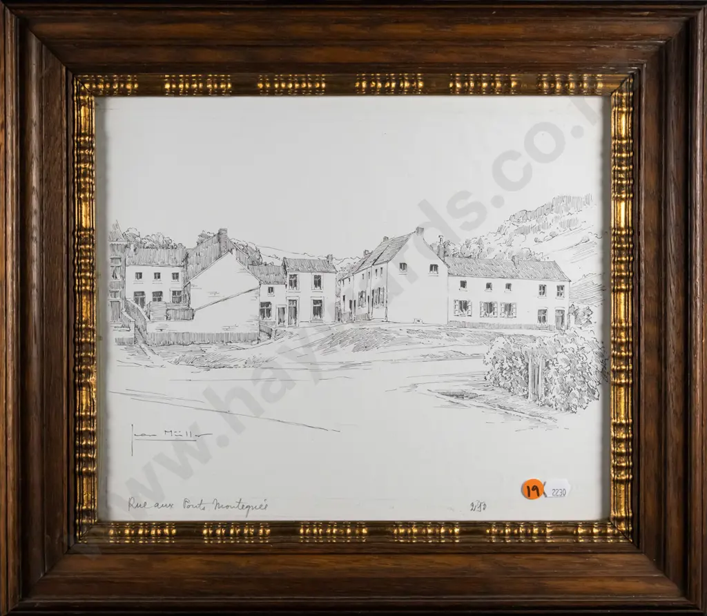 framed print - French buildings H-280 W-340 Image 1++