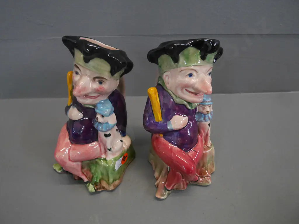 2x Melba ware Punch toby jugs Image 1++